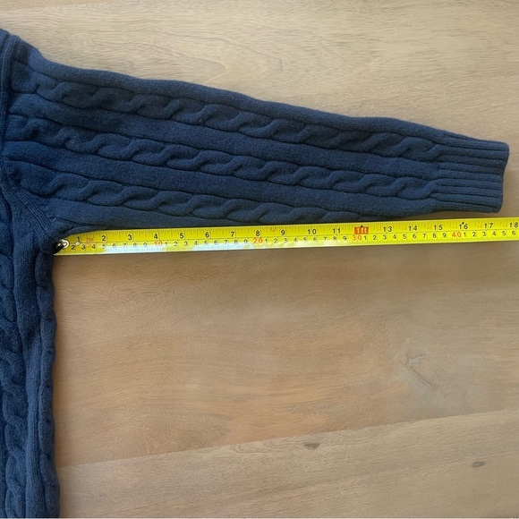 Sunday Best Navy Cable Knit Lamora Cardigan - Picture 11 of 12